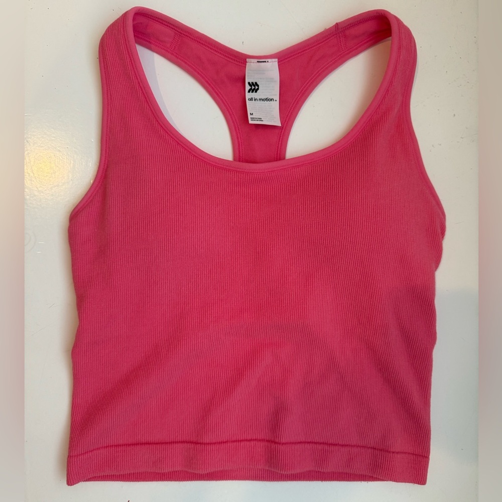 All in Motion pink athletic tank